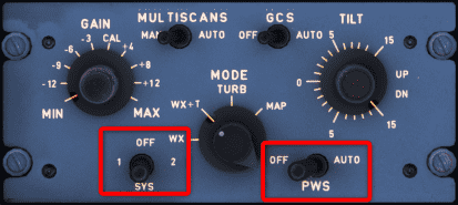 WX and PWS off WX and PWS off
