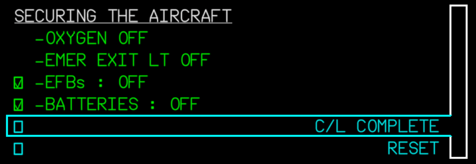 Checklist Securing